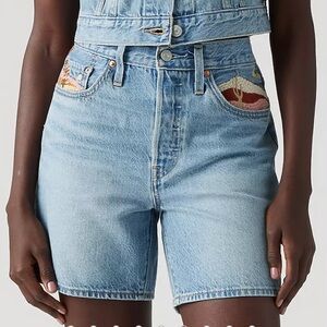 LEVI'S - 501 MID THIGH SHORT IN 'DESERT UTOPIA'